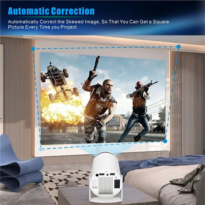 HY300 PRO Projector Android 11.0 2.4G / 5G WiFi 6 Bluetooth 5.0 1280*720P Home Theater, CE Rohs FCC Certificated