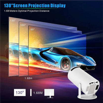 HY300 PRO Projector Android 11.0 2.4G / 5G WiFi 6 Bluetooth 5.0 1280*720P Home Theater, CE Rohs FCC Certificated