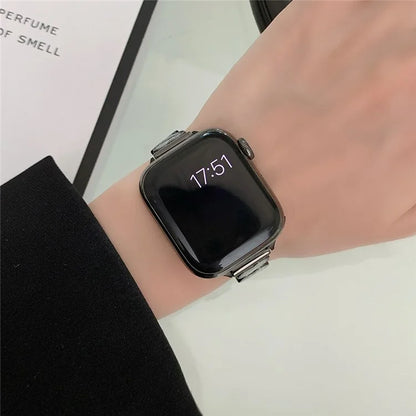 Zinc Alloy Band for Apple Watch Ultra 2 Ultra 49mm / Series 9 8 7 45mm / 6 5 4 SE (2023) SE (2022) SE 44mm / 3 2 1 42mm Heart Design Strap