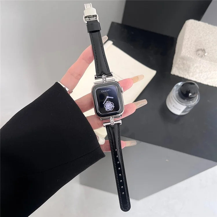 For Apple Watch Ultra 2 Ultra 49mm / 9 8 7 45mm / 6 5 4 SE (2023) SE (2022) SE 44mm / 3 2 1 42mm Genuine Cow Leather Strap