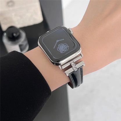 For Apple Watch Ultra 2 Ultra 49mm / 9 8 7 45mm / 6 5 4 SE (2023) SE (2022) SE 44mm / 3 2 1 42mm Genuine Cow Leather Strap
