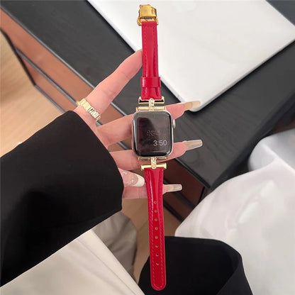 For Apple Watch Ultra 2 Ultra 49mm / 9 8 7 45mm / 6 5 4 SE (2023) SE (2022) SE 44mm / 3 2 1 42mm Genuine Cow Leather Strap