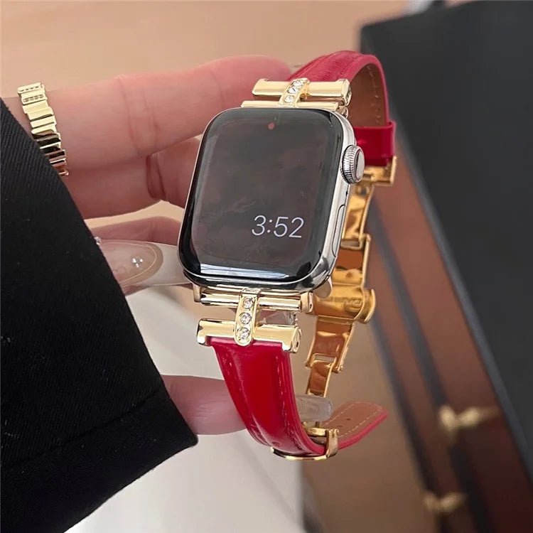 For Apple Watch Ultra 2 Ultra 49mm / 9 8 7 45mm / 6 5 4 SE (2023) SE (2022) SE 44mm / 3 2 1 42mm Genuine Cow Leather Strap
