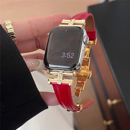 For Apple Watch Ultra 2 Ultra 49mm / 9 8 7 45mm / 6 5 4 SE (2023) SE (2022) SE 44mm / 3 2 1 42mm Genuine Cow Leather Strap