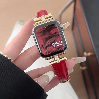 For Apple Watch Ultra 2 Ultra 49mm / 9 8 7 45mm / 6 5 4 SE (2023) SE (2022) SE 44mm / 3 2 1 42mm Genuine Cow Leather Strap
