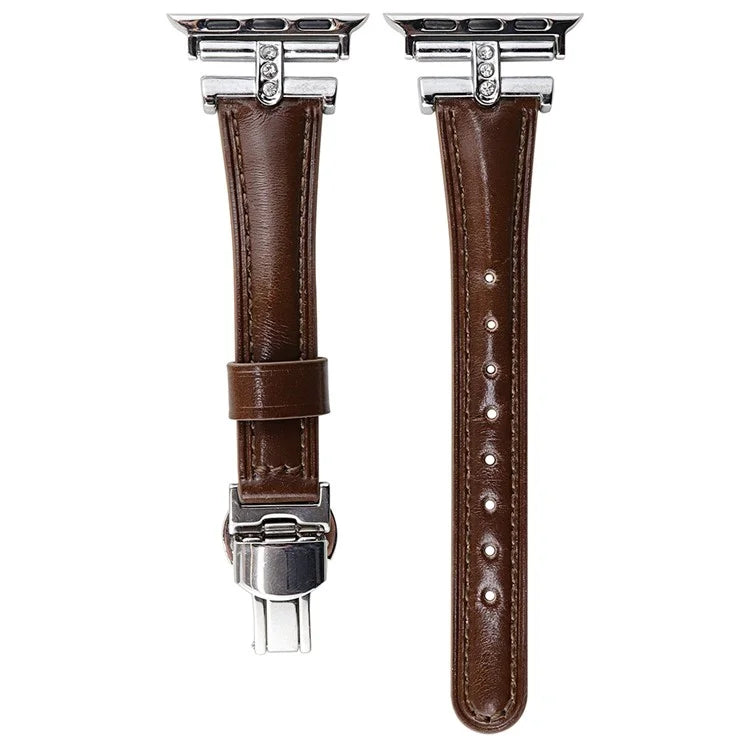 For Apple Watch Ultra 2 Ultra 49mm / 9 8 7 45mm / 6 5 4 SE (2023) SE (2022) SE 44mm / 3 2 1 42mm Genuine Cow Leather Strap