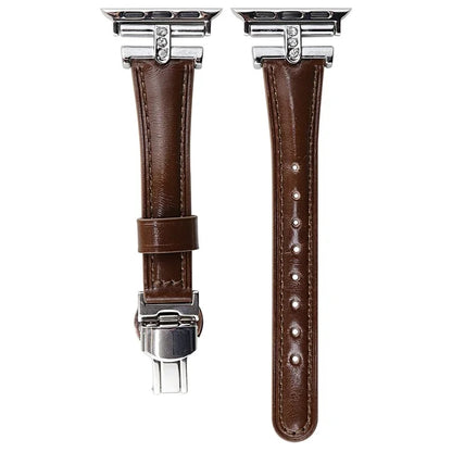 For Apple Watch Ultra 2 Ultra 49mm / 9 8 7 45mm / 6 5 4 SE (2023) SE (2022) SE 44mm / 3 2 1 42mm Genuine Cow Leather Strap