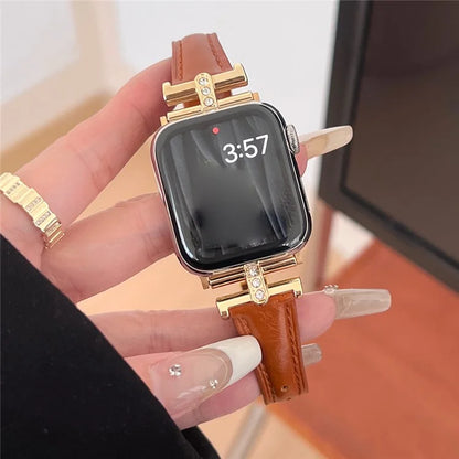 For Apple Watch Ultra 2 Ultra 49mm / 9 8 7 45mm / 6 5 4 SE (2023) SE (2022) SE 44mm / 3 2 1 42mm Genuine Cow Leather Strap