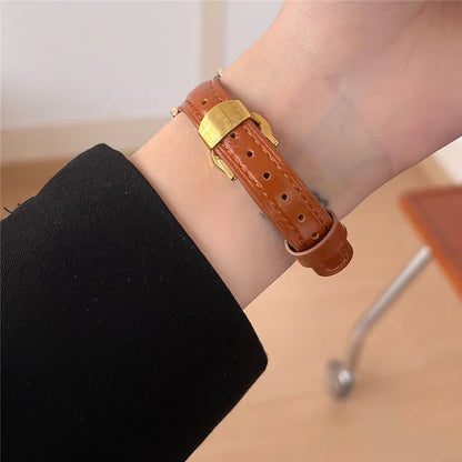 For Apple Watch Ultra 2 Ultra 49mm / 9 8 7 45mm / 6 5 4 SE (2023) SE (2022) SE 44mm / 3 2 1 42mm Genuine Cow Leather Strap