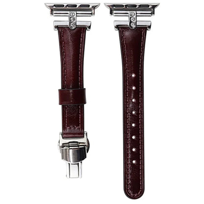 For Apple Watch Ultra 2 Ultra 49mm / 9 8 7 45mm / 6 5 4 SE (2023) SE (2022) SE 44mm / 3 2 1 42mm Genuine Cow Leather Strap