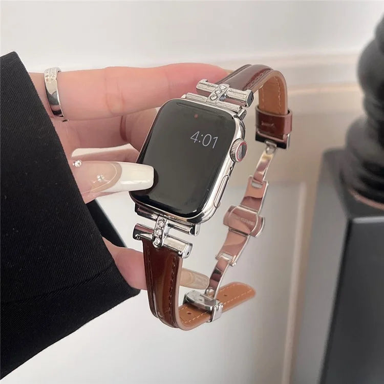 For Apple Watch Ultra 2 Ultra 49mm / 9 8 7 45mm / 6 5 4 SE (2023) SE (2022) SE 44mm / 3 2 1 42mm Genuine Cow Leather Strap