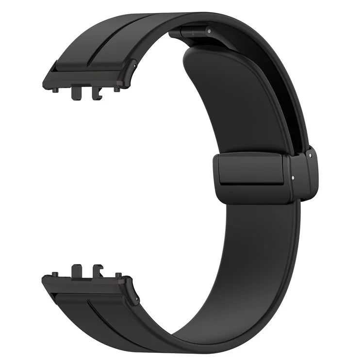 For Samsung Galaxy Fit3 SM-R390 Silicone Strap Replacement Wrist Band with Folding Buckle