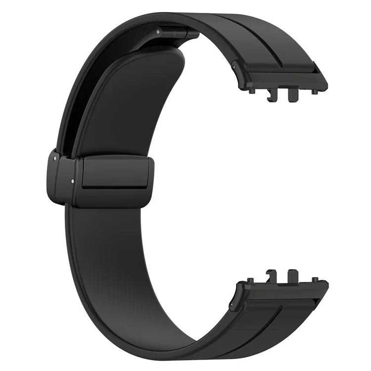 For Samsung Galaxy Fit3 SM-R390 Silicone Strap Replacement Wrist Band with Folding Buckle