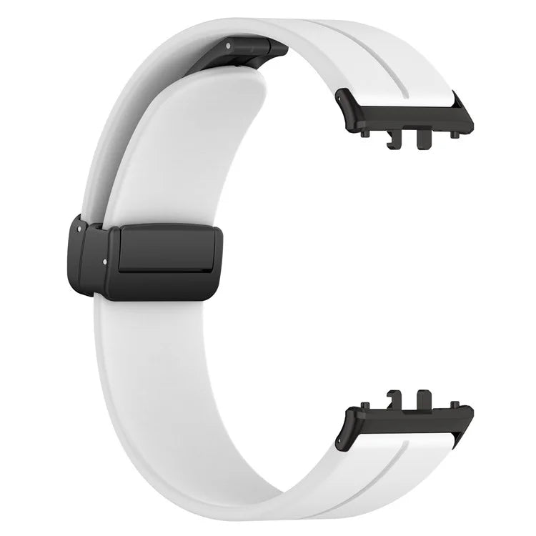 For Samsung Galaxy Fit3 SM-R390 Silicone Strap Replacement Wrist Band with Folding Buckle