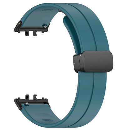 For Samsung Galaxy Fit3 SM-R390 Silicone Strap Replacement Wrist Band with Folding Buckle