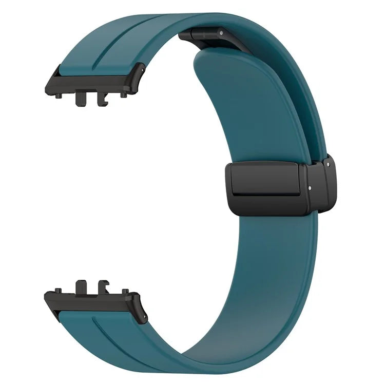 For Samsung Galaxy Fit3 SM-R390 Silicone Strap Replacement Wrist Band with Folding Buckle
