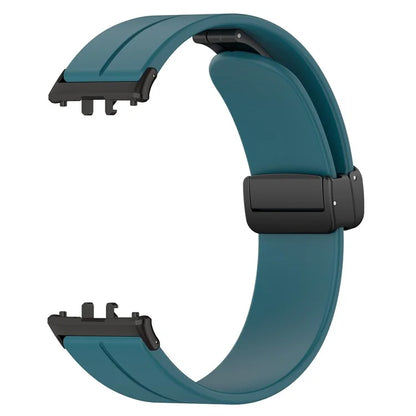 For Samsung Galaxy Fit3 SM-R390 Silicone Strap Replacement Wrist Band with Folding Buckle