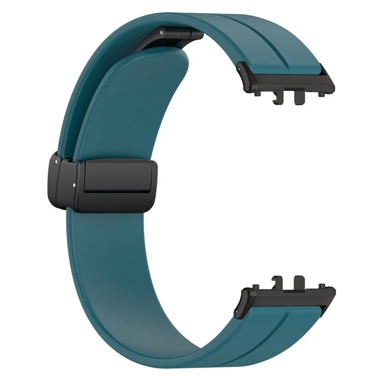For Samsung Galaxy Fit3 SM-R390 Silicone Strap Replacement Wrist Band with Folding Buckle