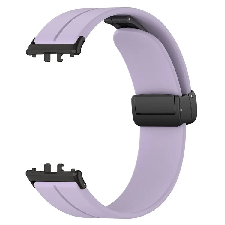 For Samsung Galaxy Fit3 SM-R390 Silicone Strap Replacement Wrist Band with Folding Buckle