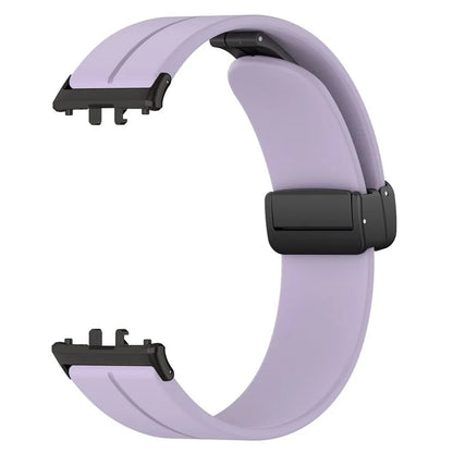 For Samsung Galaxy Fit3 SM-R390 Silicone Strap Replacement Wrist Band with Folding Buckle