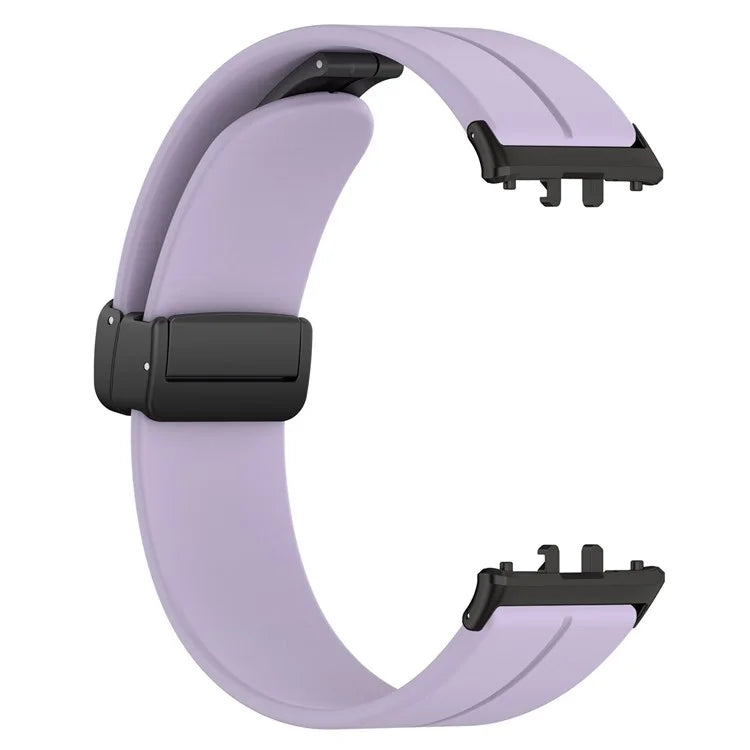 For Samsung Galaxy Fit3 SM-R390 Silicone Strap Replacement Wrist Band with Folding Buckle
