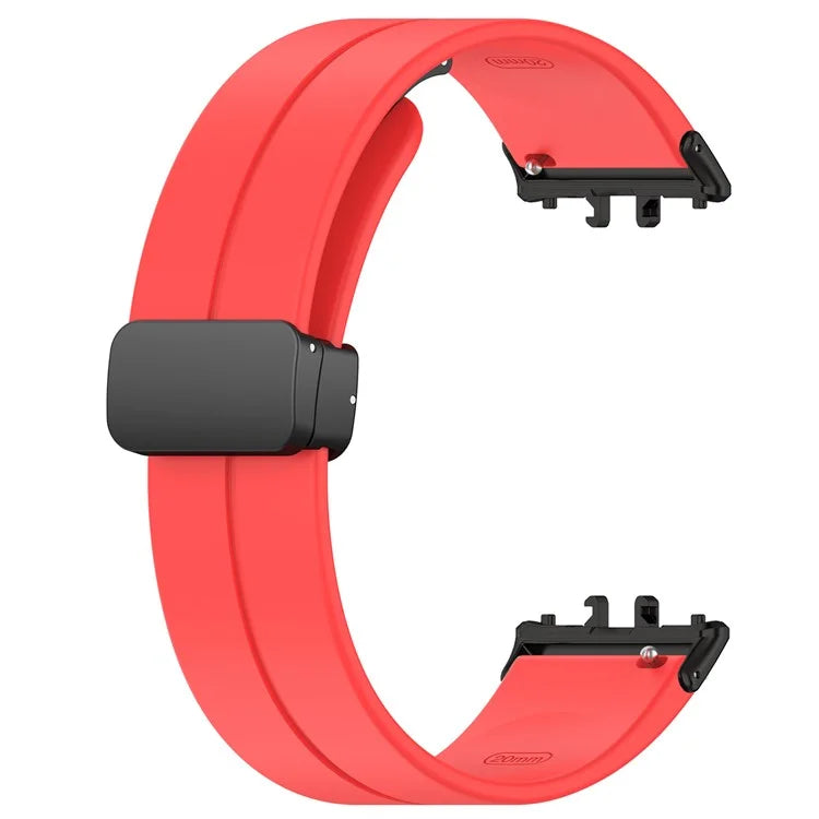 For Samsung Galaxy Fit3 SM-R390 Silicone Strap Replacement Wrist Band with Folding Buckle