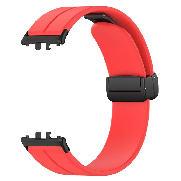 For Samsung Galaxy Fit3 SM-R390 Silicone Strap Replacement Wrist Band with Folding Buckle
