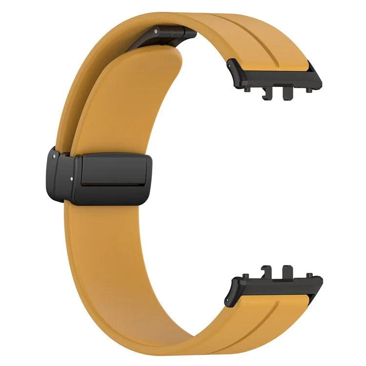 For Samsung Galaxy Fit3 SM-R390 Silicone Strap Replacement Wrist Band with Folding Buckle