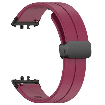 For Samsung Galaxy Fit3 SM-R390 Silicone Strap Replacement Wrist Band with Folding Buckle