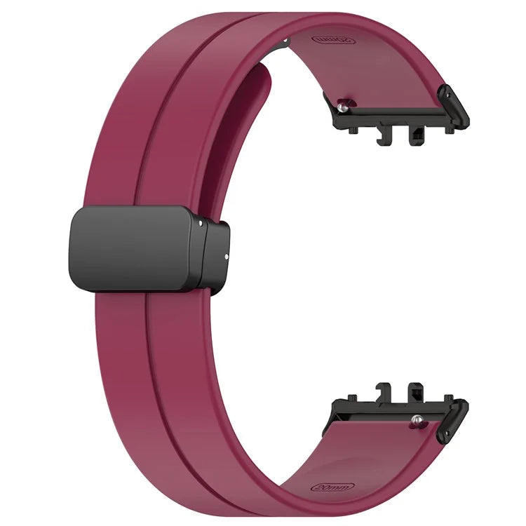 For Samsung Galaxy Fit3 SM-R390 Silicone Strap Replacement Wrist Band with Folding Buckle