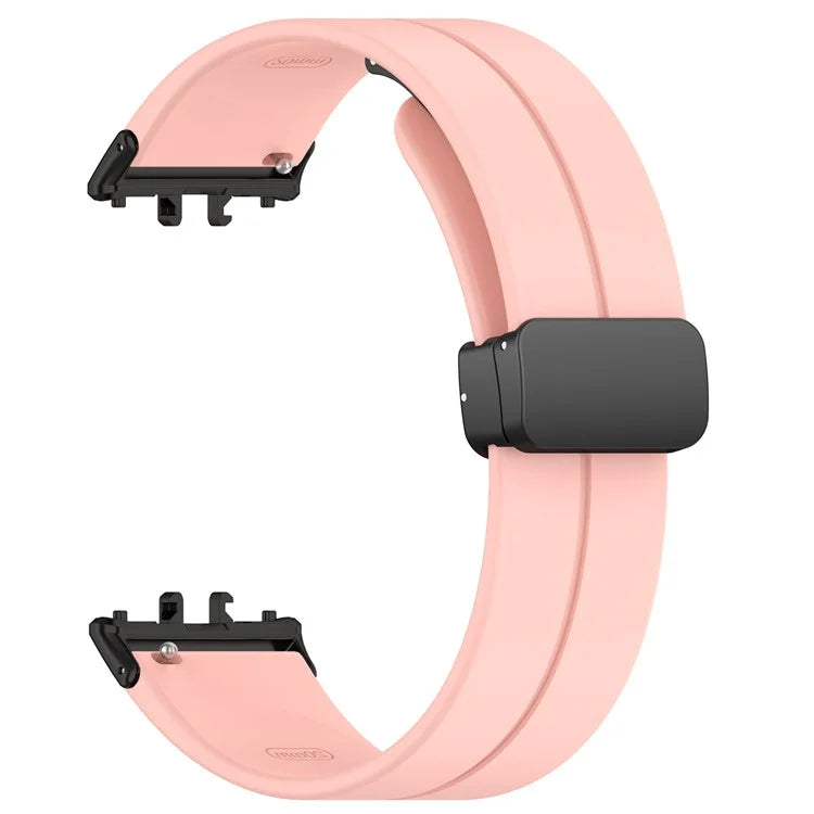 For Samsung Galaxy Fit3 SM-R390 Silicone Strap Replacement Wrist Band with Folding Buckle