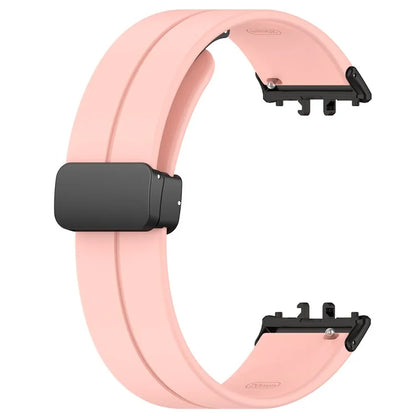 For Samsung Galaxy Fit3 SM-R390 Silicone Strap Replacement Wrist Band with Folding Buckle