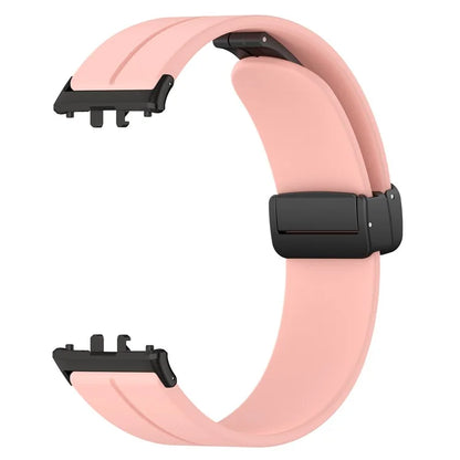 For Samsung Galaxy Fit3 SM-R390 Silicone Strap Replacement Wrist Band with Folding Buckle