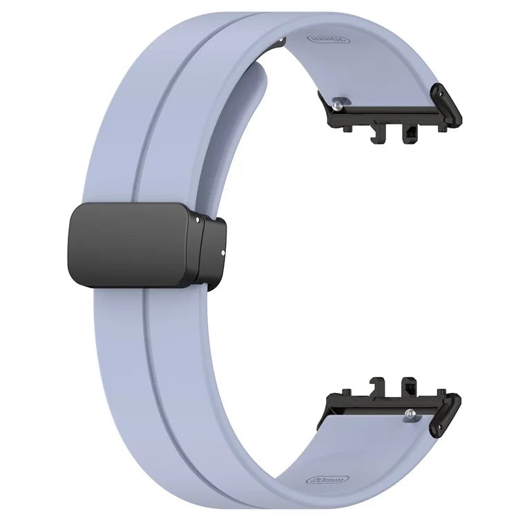 For Samsung Galaxy Fit3 SM-R390 Silicone Strap Replacement Wrist Band with Folding Buckle