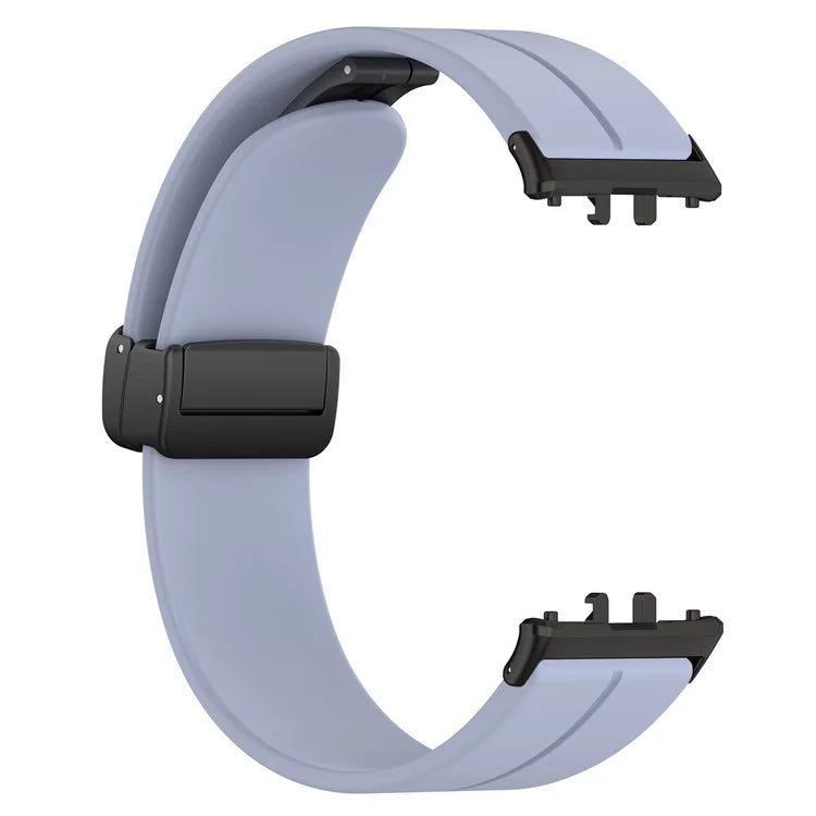 For Samsung Galaxy Fit3 SM-R390 Silicone Strap Replacement Wrist Band with Folding Buckle