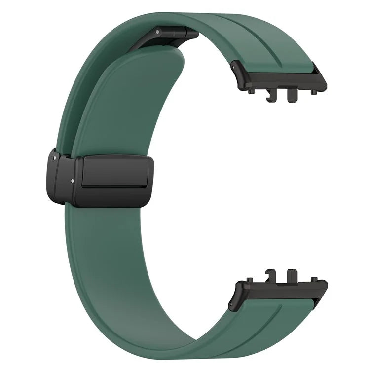 For Samsung Galaxy Fit3 SM-R390 Silicone Strap Replacement Wrist Band with Folding Buckle