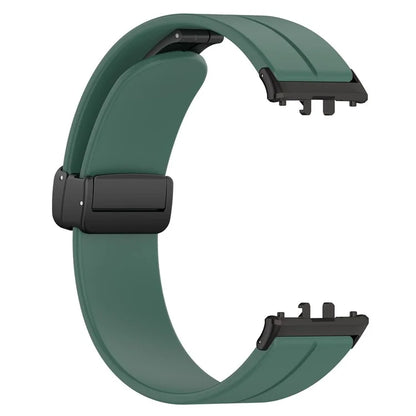 For Samsung Galaxy Fit3 SM-R390 Silicone Strap Replacement Wrist Band with Folding Buckle