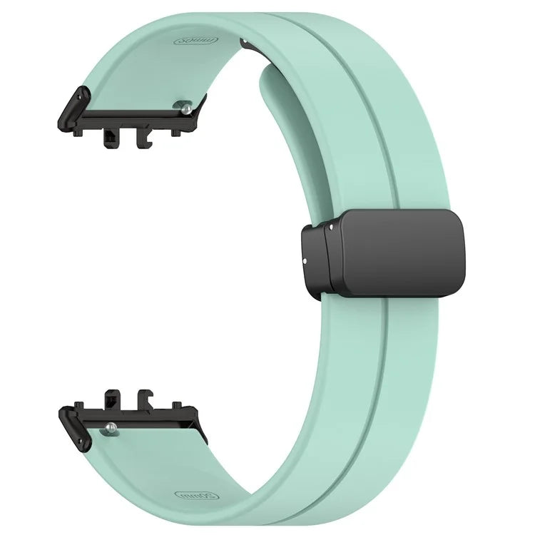 For Samsung Galaxy Fit3 SM-R390 Silicone Strap Replacement Wrist Band with Folding Buckle
