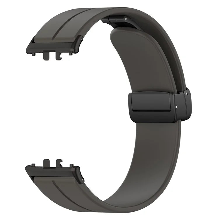 For Samsung Galaxy Fit3 SM-R390 Silicone Strap Replacement Wrist Band with Folding Buckle