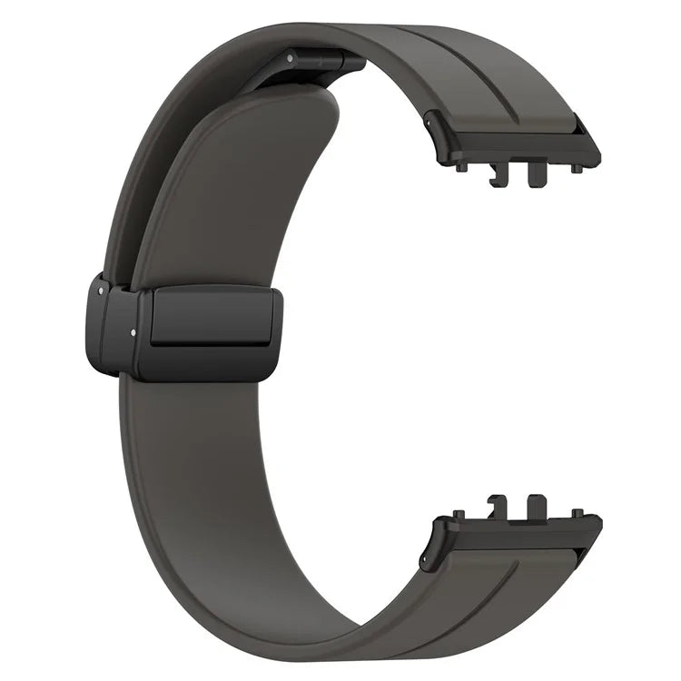 For Samsung Galaxy Fit3 SM-R390 Silicone Strap Replacement Wrist Band with Folding Buckle