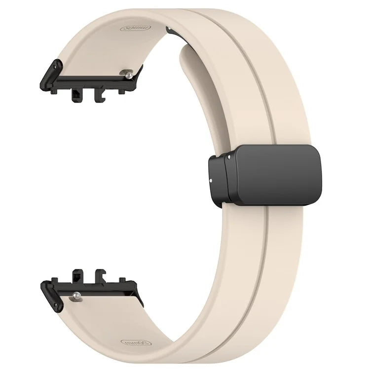 For Samsung Galaxy Fit3 SM-R390 Silicone Strap Replacement Wrist Band with Folding Buckle