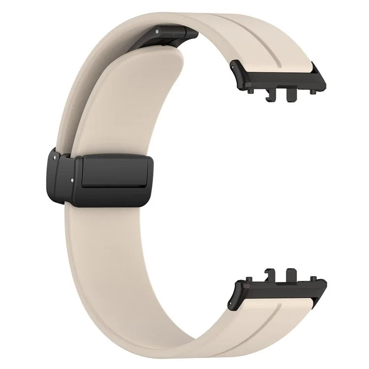 For Samsung Galaxy Fit3 SM-R390 Silicone Strap Replacement Wrist Band with Folding Buckle