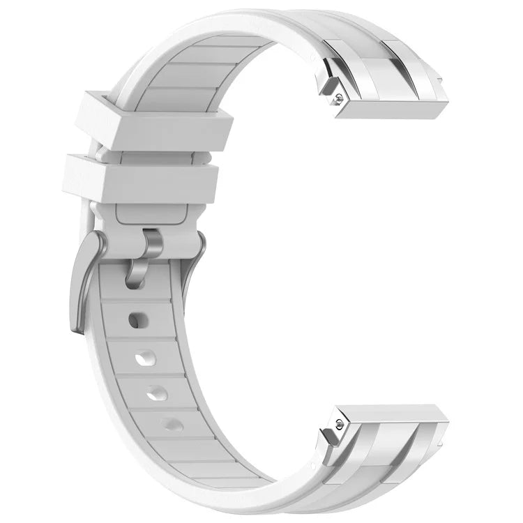 For Garmin / Samsung 20mm Universal Smartwatch Strap Silicone Replacement Wrist Band