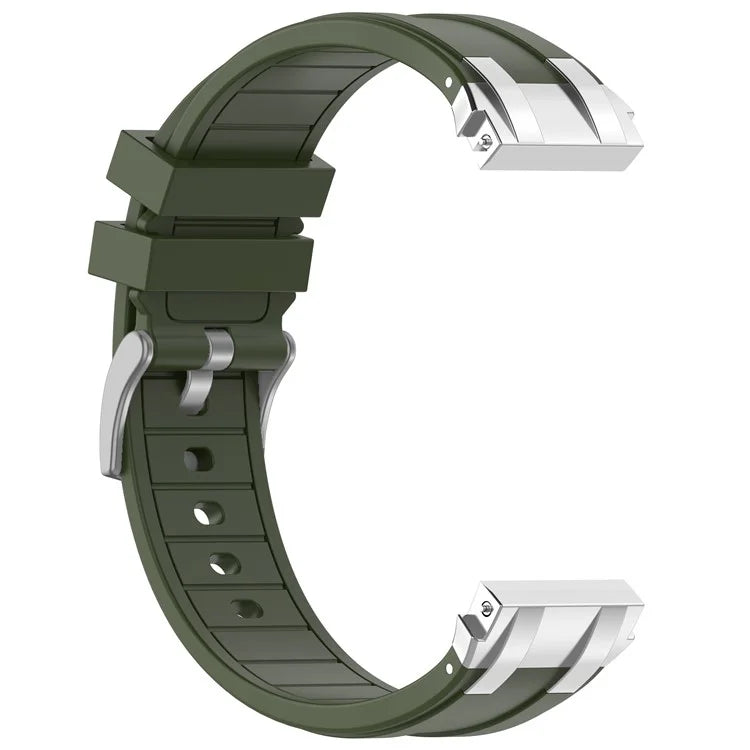 For Garmin / Samsung 20mm Universal Smartwatch Strap Silicone Replacement Wrist Band