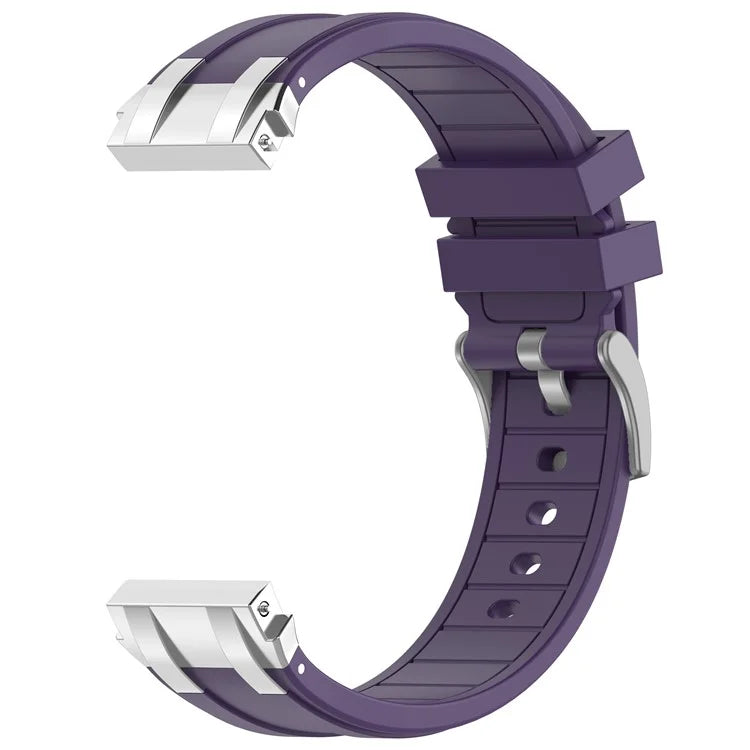 For Garmin / Samsung 20mm Universal Smartwatch Strap Silicone Replacement Wrist Band