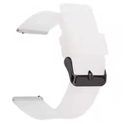 For Garmin Venu 3S / Venu 2S / Mi Watch Strap Replacement 18mm Sports Style Silicone Watchband with Black Buck