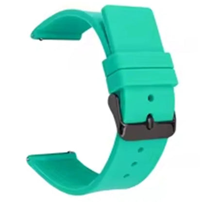 For Garmin Venu 3S / Venu 2S / Mi Watch Strap Replacement 18mm Sports Style Silicone Watchband with Black Buck