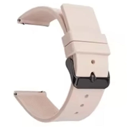 For Garmin Venu 3S / Venu 2S / Mi Watch Strap Replacement 18mm Sports Style Silicone Watchband with Black Buck