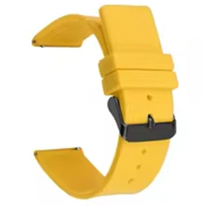 For Garmin Venu 3S / Venu 2S / Mi Watch Strap Replacement 18mm Sports Style Silicone Watchband with Black Buck