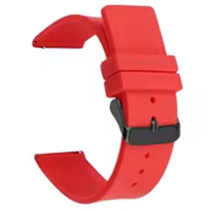 For Garmin Venu 3S / Venu 2S / Mi Watch Strap Replacement 18mm Sports Style Silicone Watchband with Black Buck